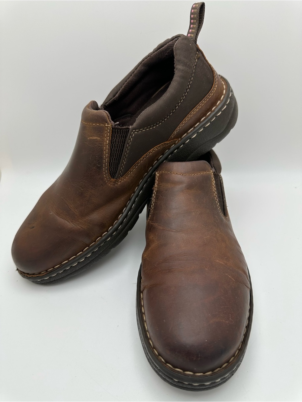 Ariet Men's Brown Traverse Slip-On Leather Work Shoes 10020171